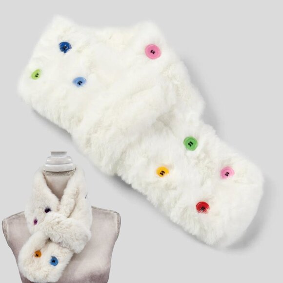 HALARA Accessories - HALARA Cozy White Decorative Scarf NWT